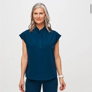 FIGS Deep Reef Rafaela Scrub Top